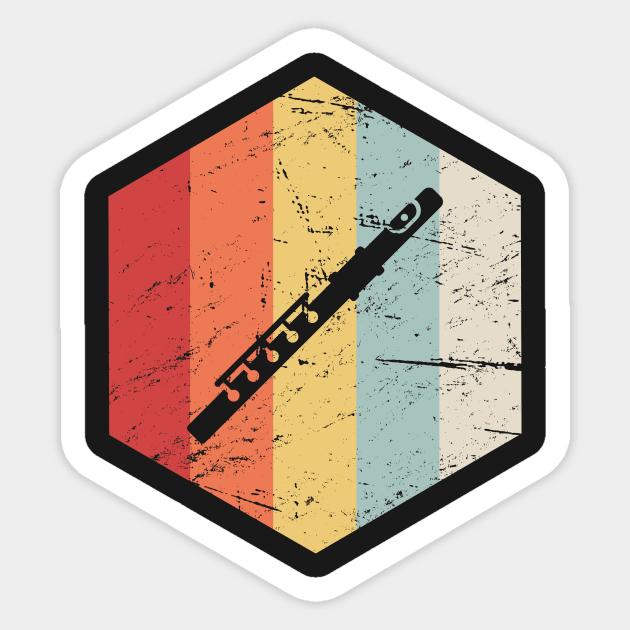 Retro Flute Icon Sticker by MeatMan